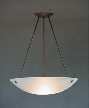 Disc Tripod Bowl Pendant by Johnson Art Studio - Starlight Lighting USA and Canada